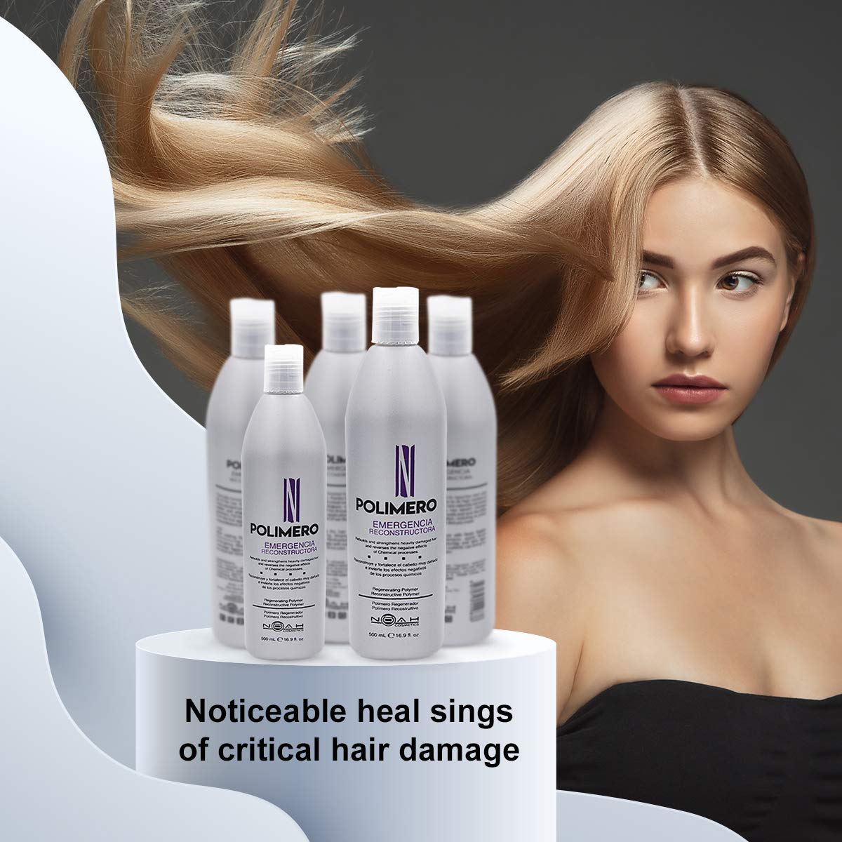 Tempo Cosmetics Labs polimère d’urgence reconstructeur — cheveux nourris et texturés pour une texture naturelle.