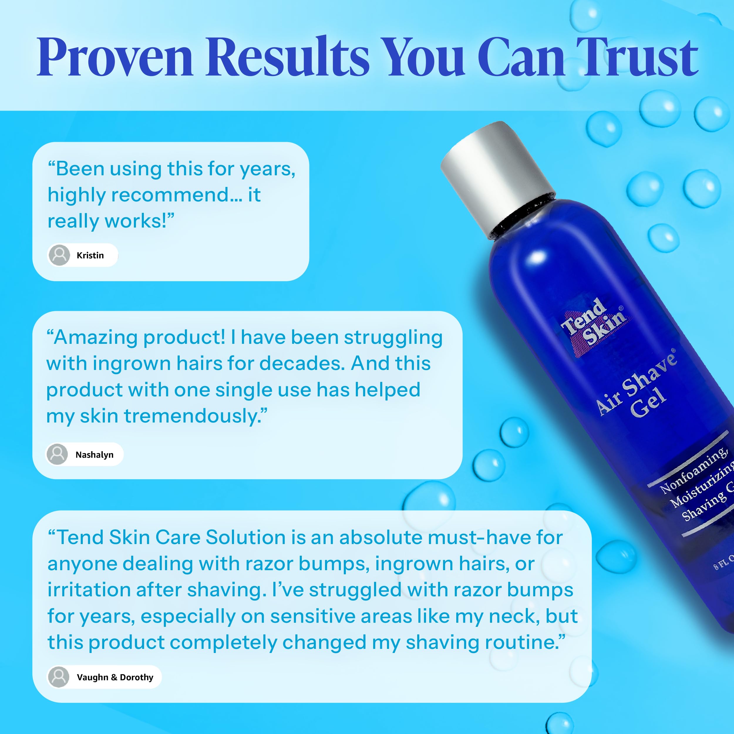 Tend Skin Air Rasage Gel : application après laser pour apaiser la peau.