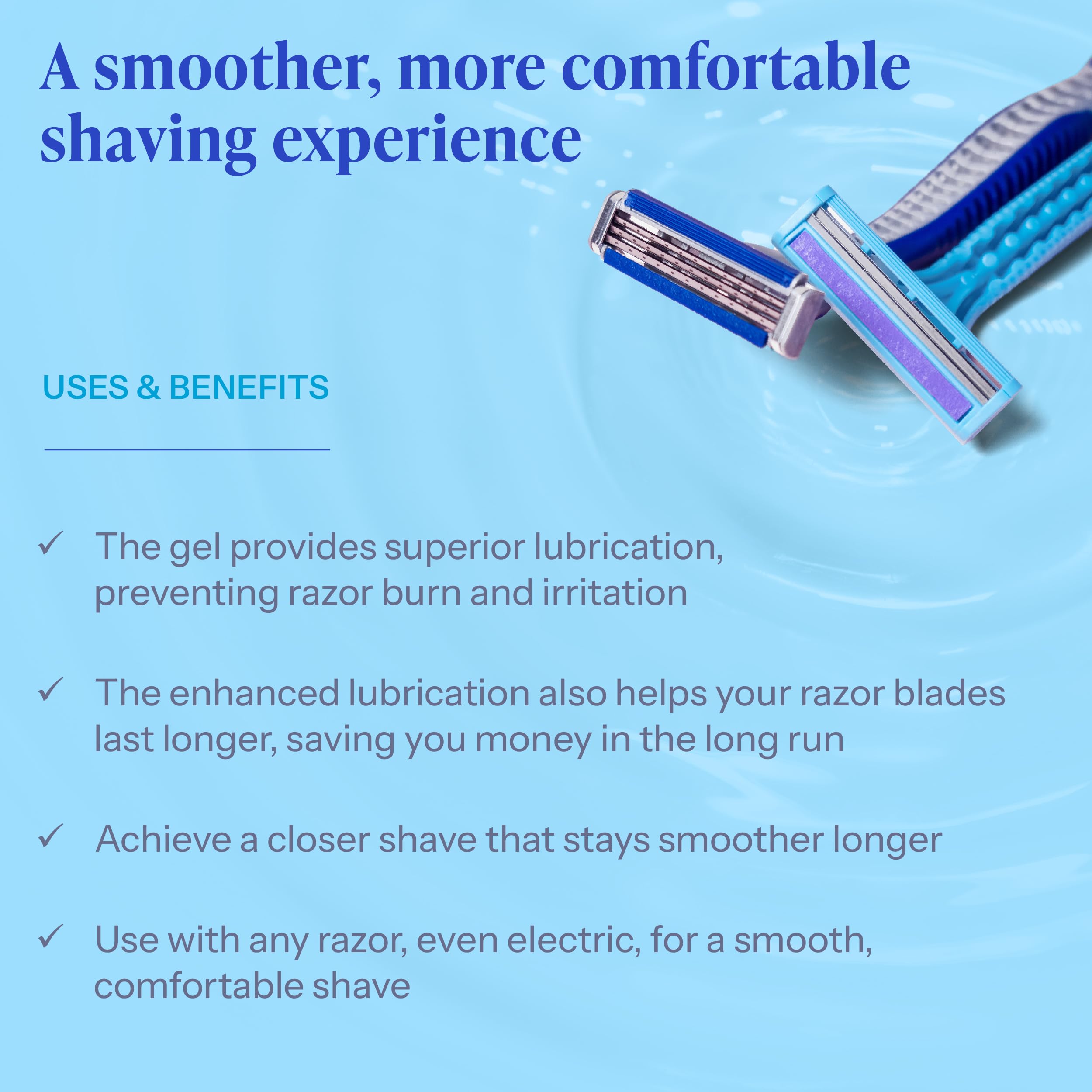Tend Skin Air Rasage Gel : usage quotidien pour peau confortable après rasage.