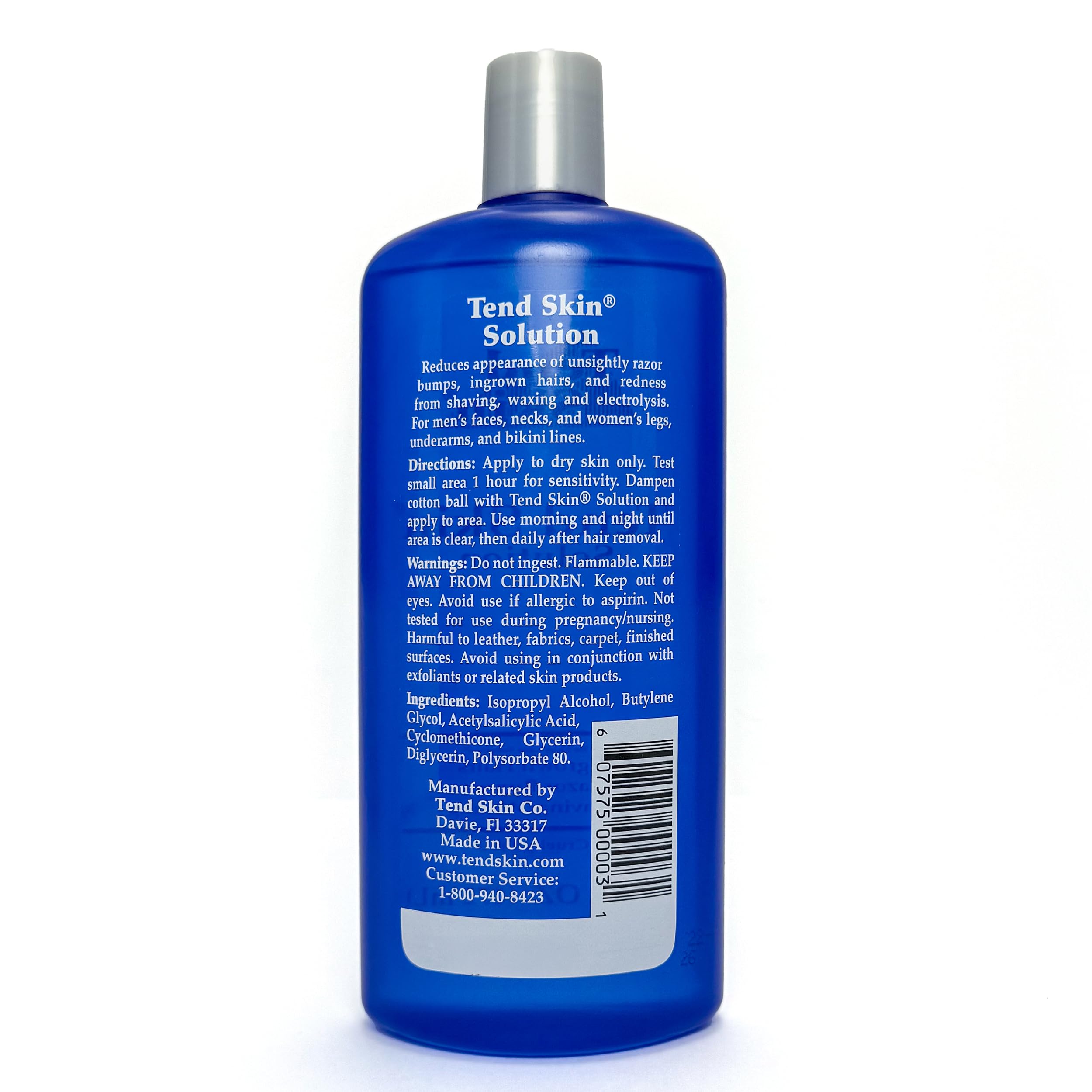 Après épilation, Tend Skin apaise irritations sur aisselles et jambes.