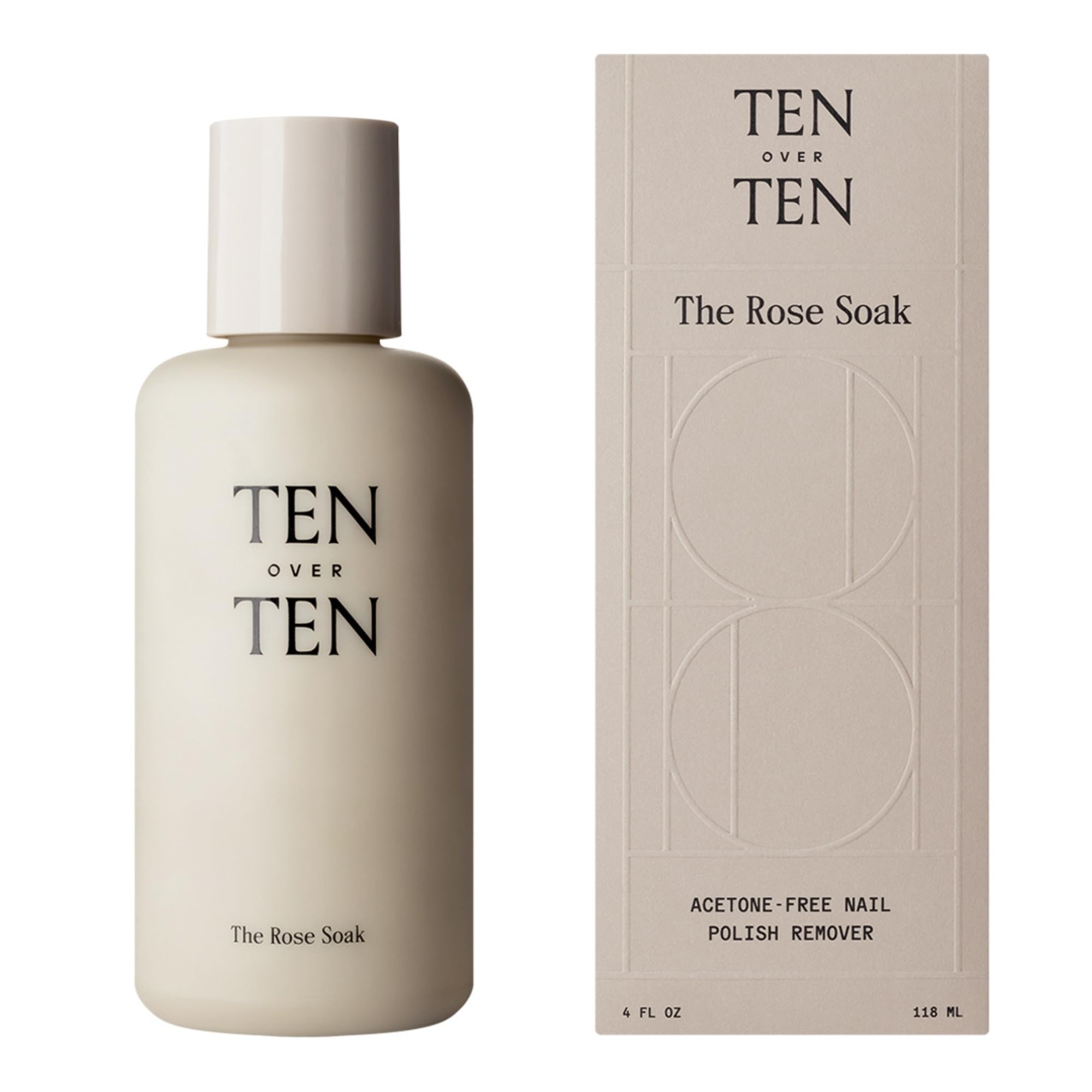 tenoverten Rose Soak: bouteille de dissolvant sans acétone pour ongles sains