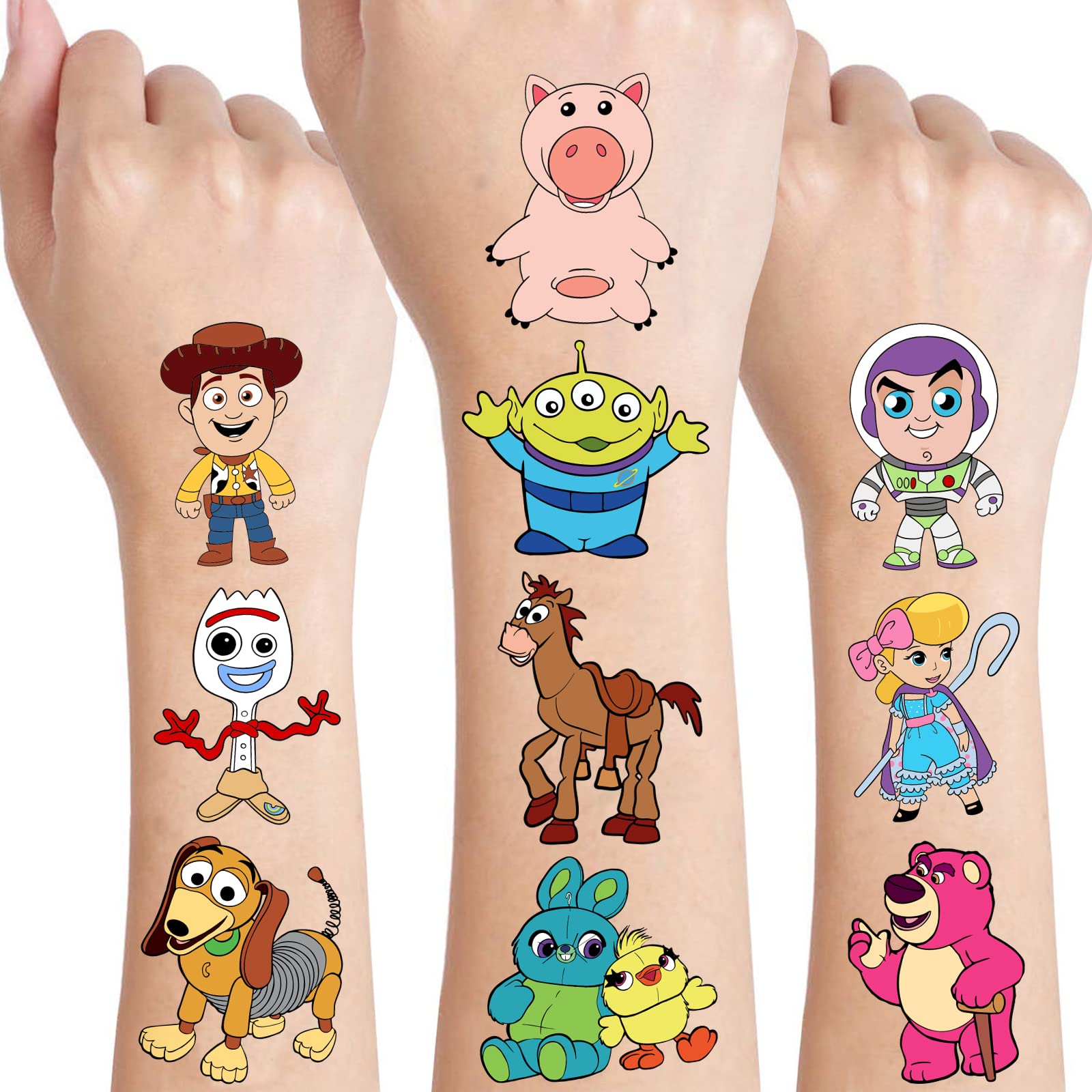 Tatouage éphémère Teoy inspiré des Jouets – design 2, pratique à appliquer pendant les activités.