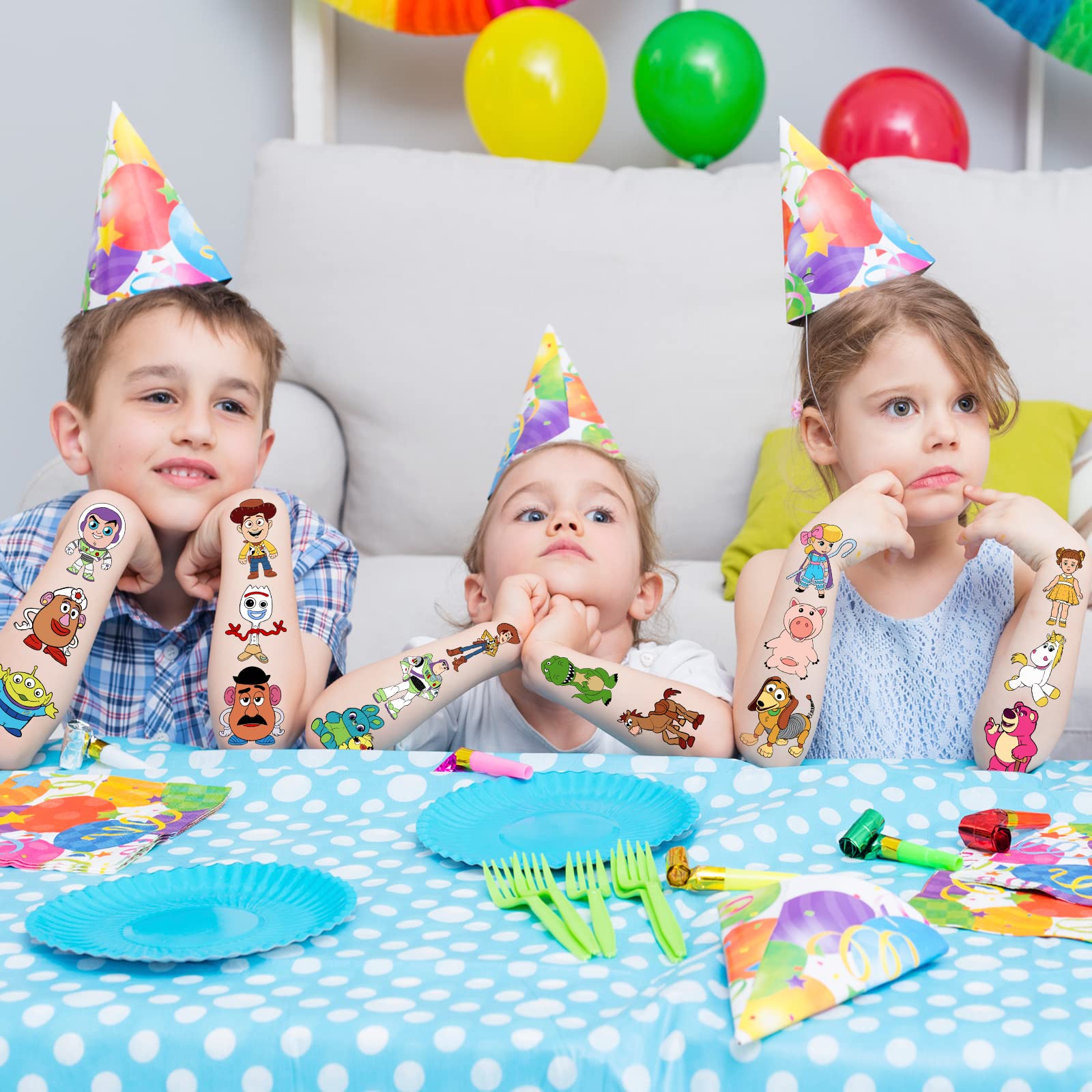Tatouage Teoy éphémère inspiré des Jouets – design 3, parfait comme cadeau et récompense.