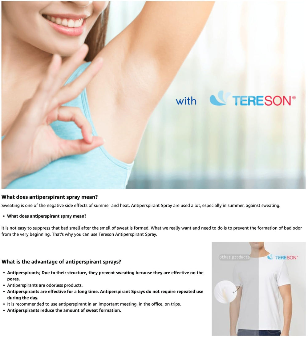 Tereson Strength – texture du spray pour une application douce.
