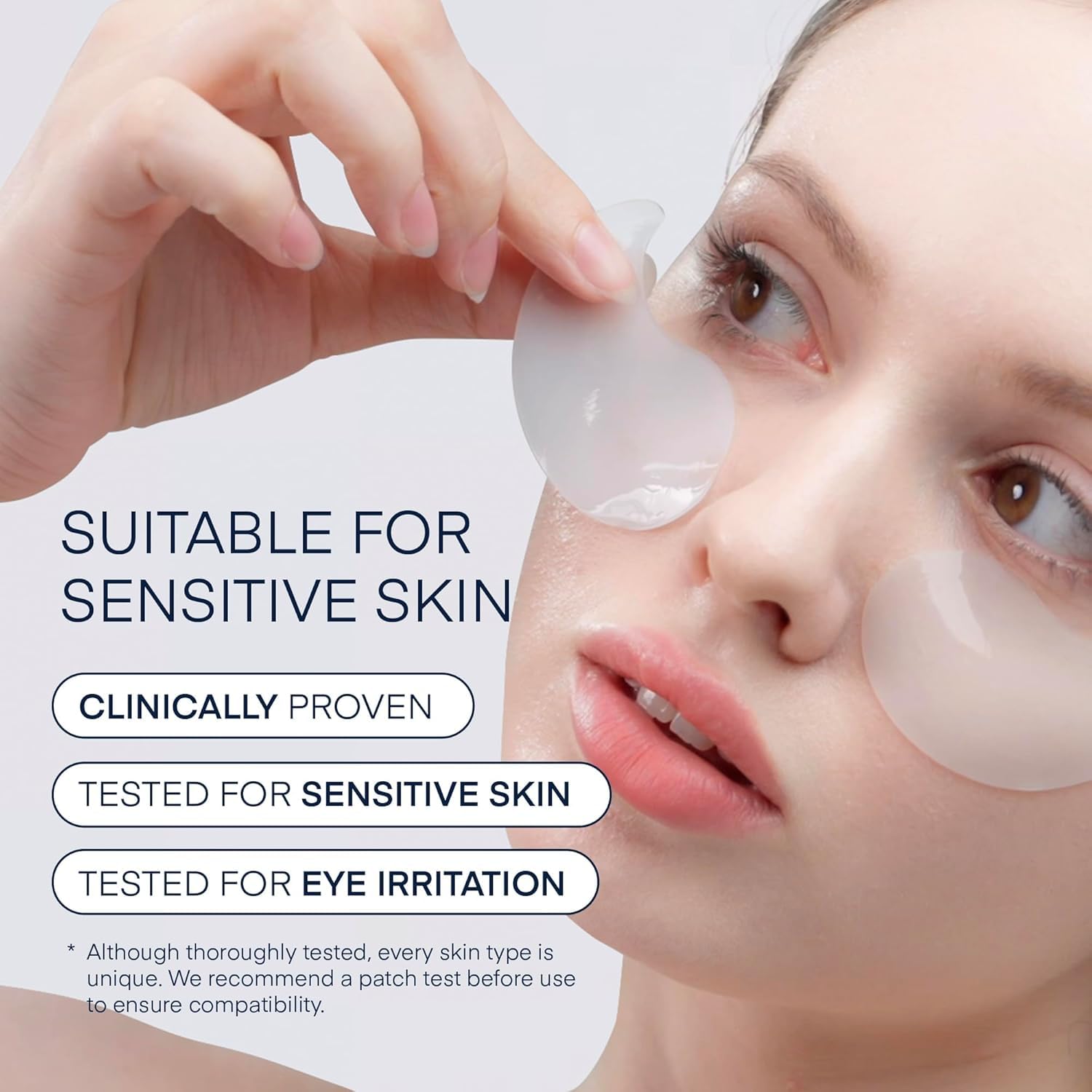 Patchs Yeux TEREZ ET HONOR atténuent les signes de fatigue autour des yeux.