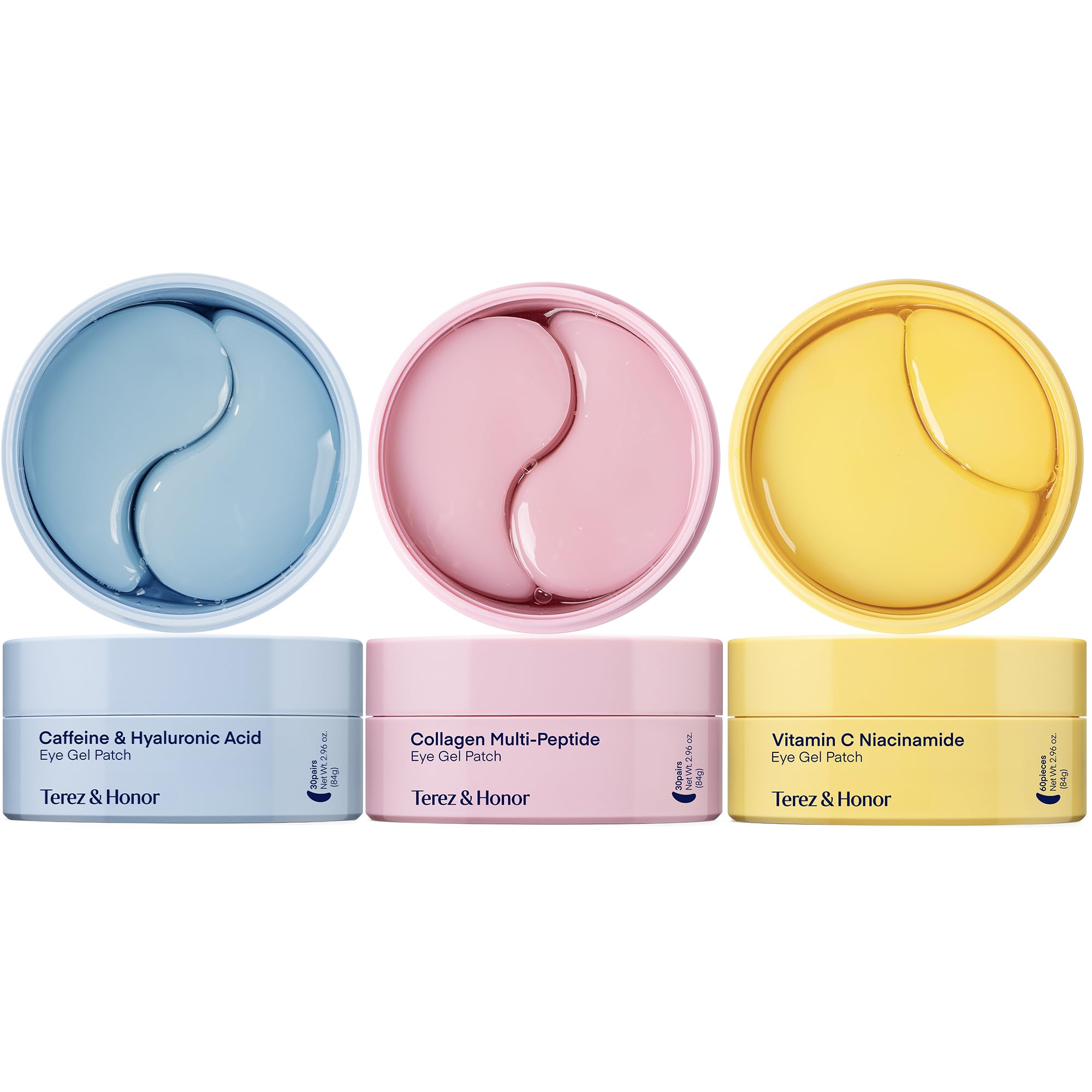 Coffret cadeau élégant TEREZ ET HONOR, patchs hydrogel pour les yeux.