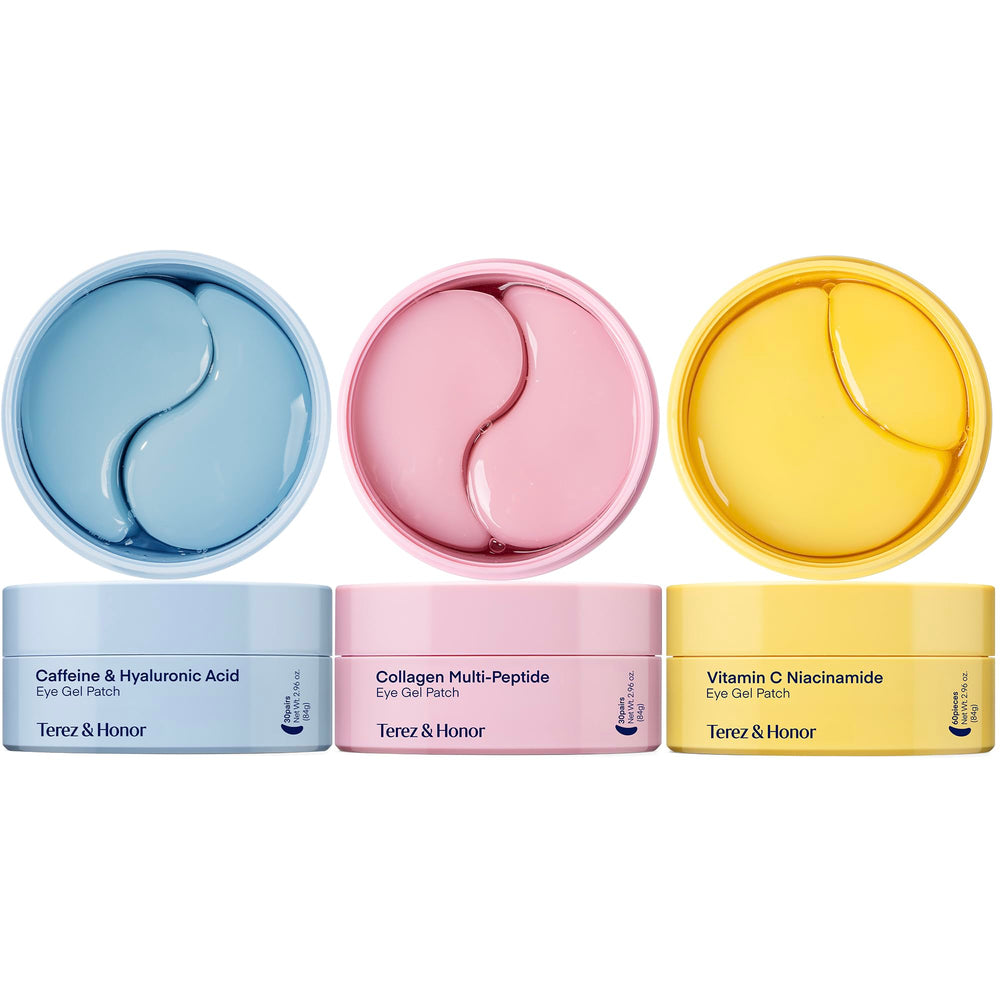 Coffret cadeau élégant TEREZ ET HONOR, patchs hydrogel pour les yeux.