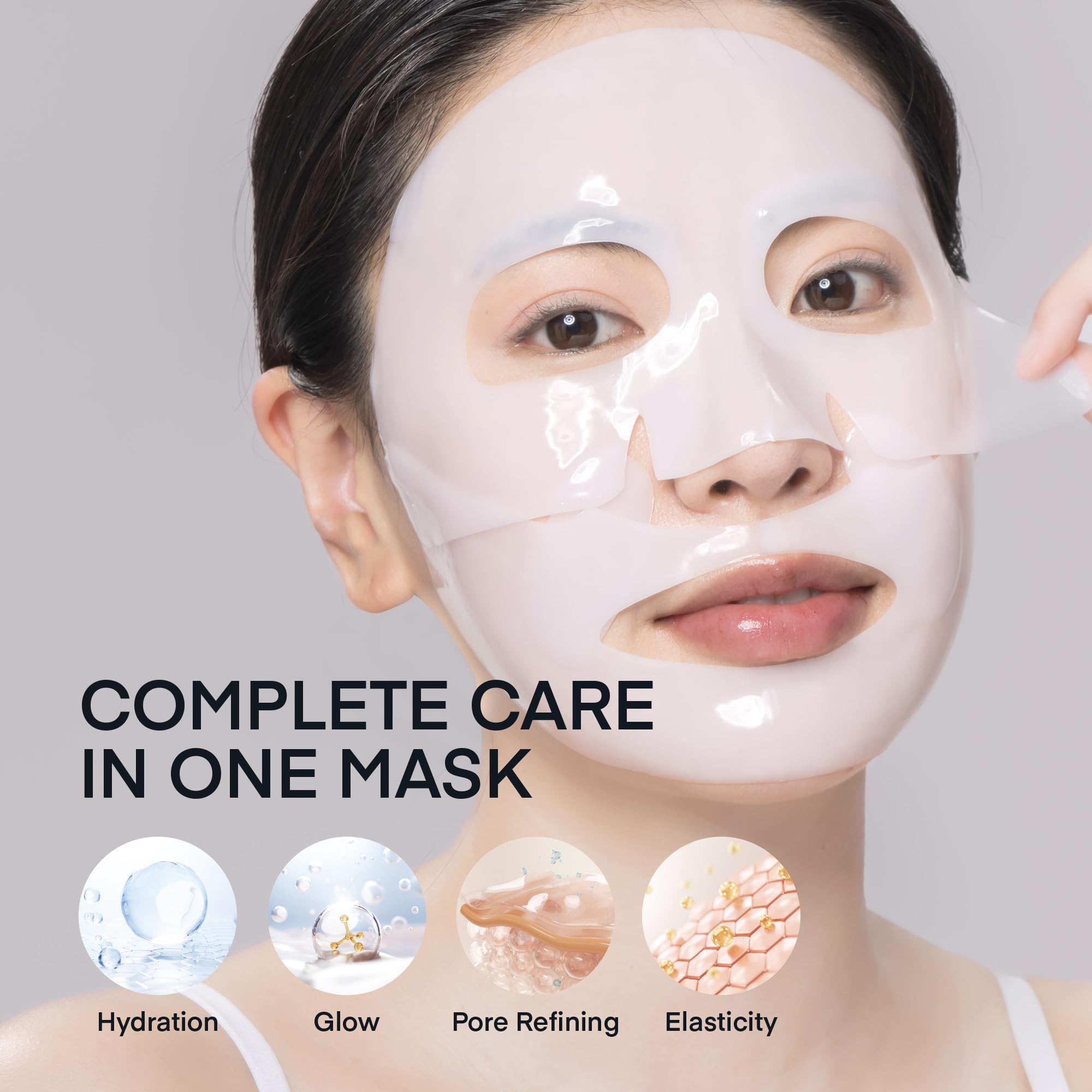 Pores affinés et texture plus lisse grâce à Niacinamide et collagène