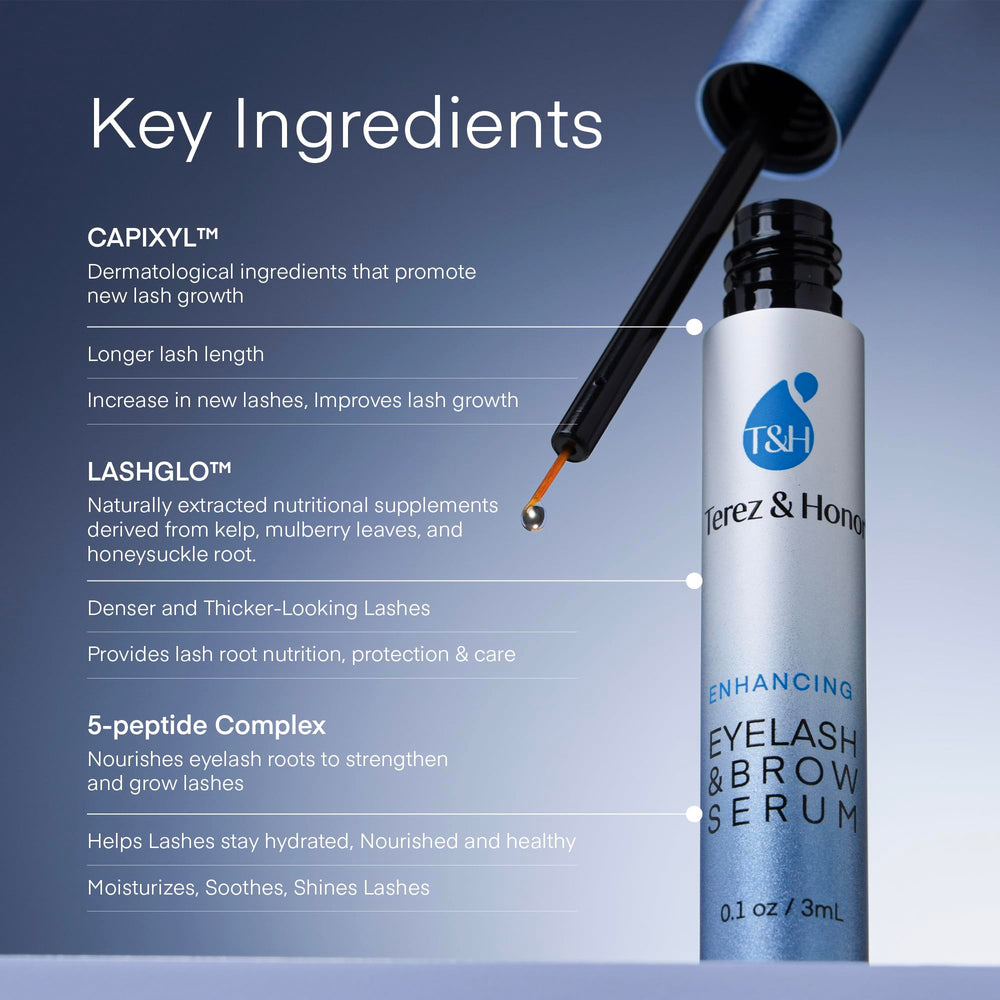 TEREZ & HONOR sérum cils-applicateur : application précise à la racine des cils