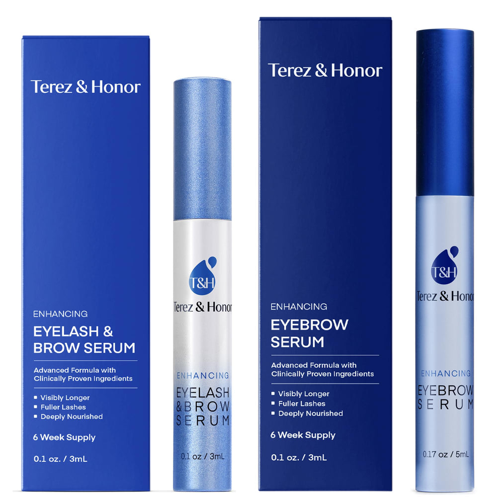 TEREZ & HONOR sérum cils bouteille : soin naturel pour cils plus longs et plus denses