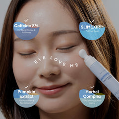 TEREZ & HONOR cream texture close-up showing smooth, hydrated under-eye skin