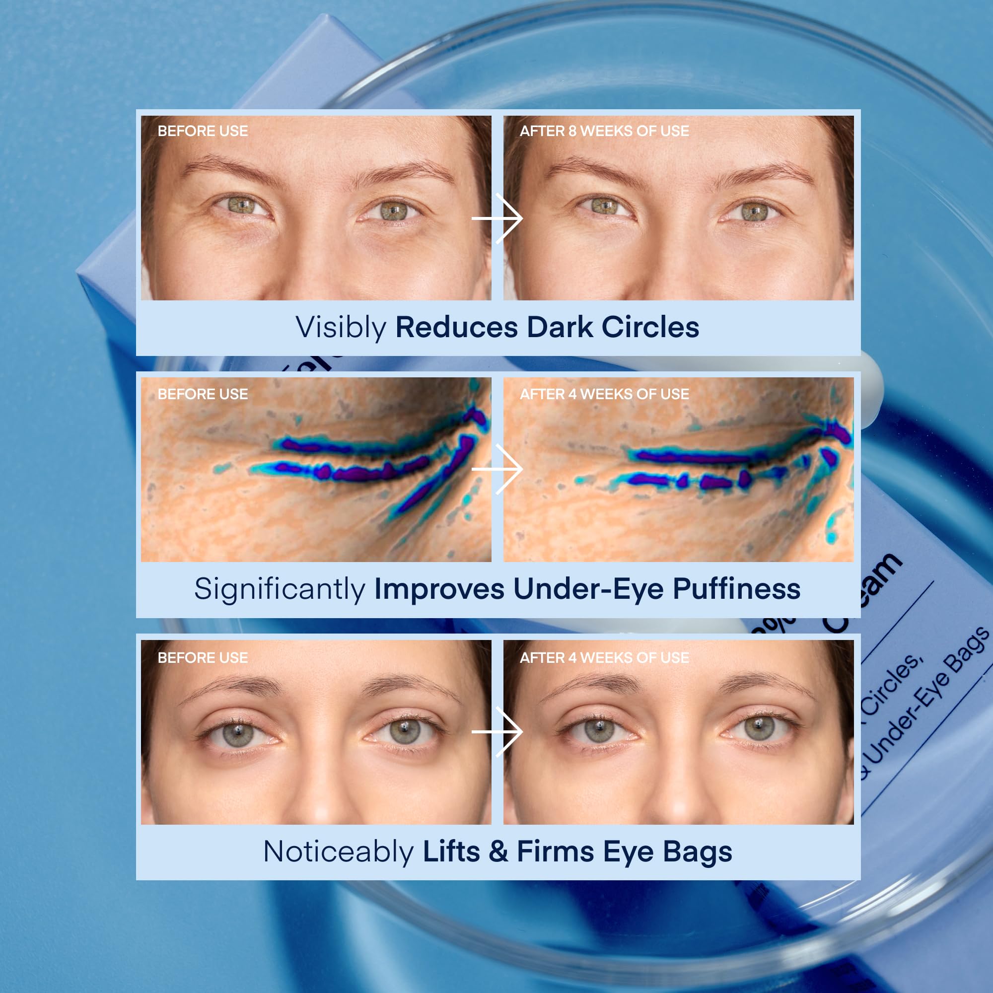 TEREZ & HONOR hyaluronic acid for lasting under-eye hydration
