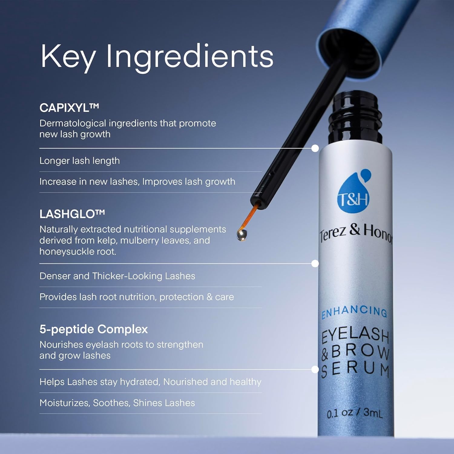 TEREZ & HONOR – applicateur précision pour une application douce des cils et sourcils