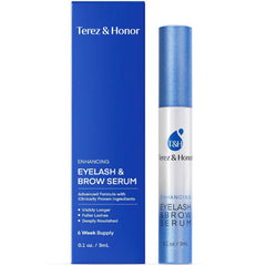 TEREZ & HONOR – flacon sérum cils et sourcils 3 ml, application propre