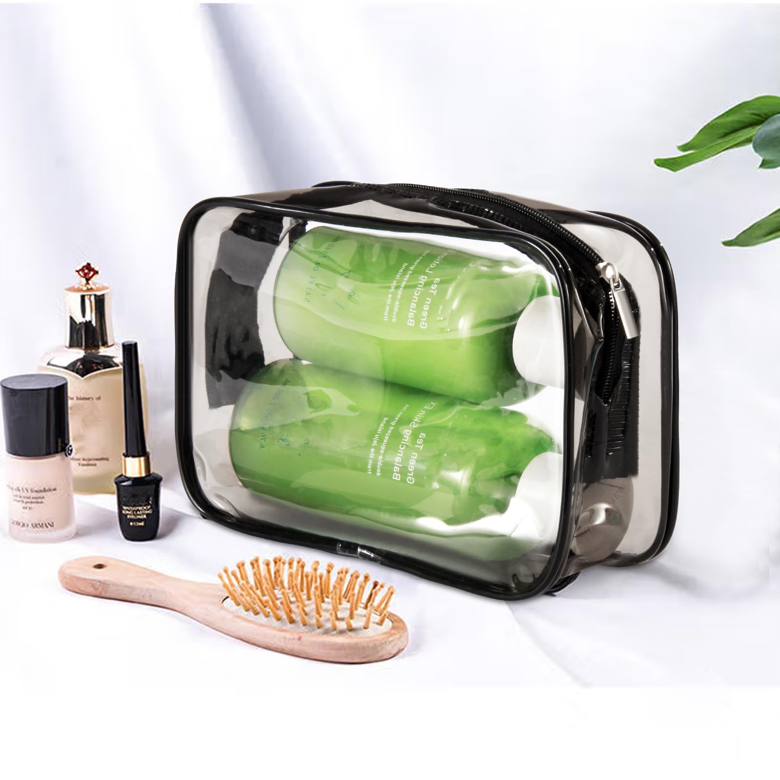 Ensemble 20 sacs cosmétiques transparents Tergy, rangement pratique.