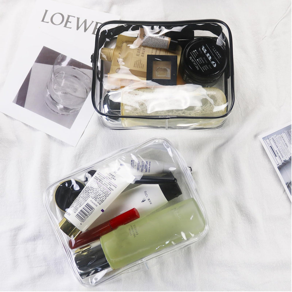 Tergy trousse cosmétiques transparente, organisation efficace lors des voyages.