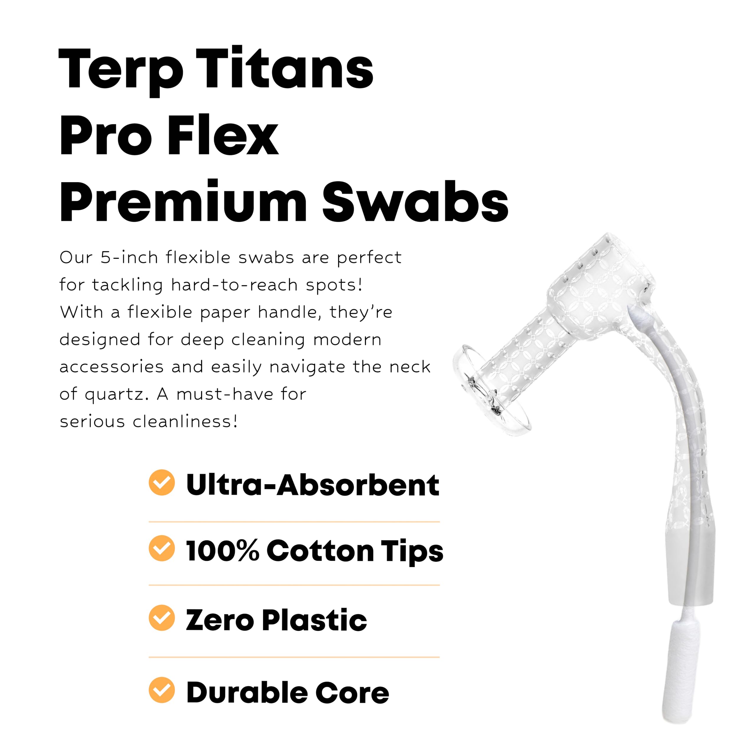 TerpTitans Pro Flex: embout barillet pour une absorption efficace sur surfaces larges.
