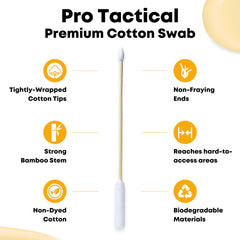 Coton haute densité des swabs Terp Titans Pro Tactical pour nettoyage en douceur.