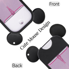 Étu i silicone TERPINK design souris avec rotation 360° et mousqueton.