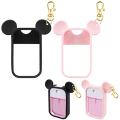 Étui TERPINK en silicone souris noir et rose, ajuste parfaitement Touchland 1oz.