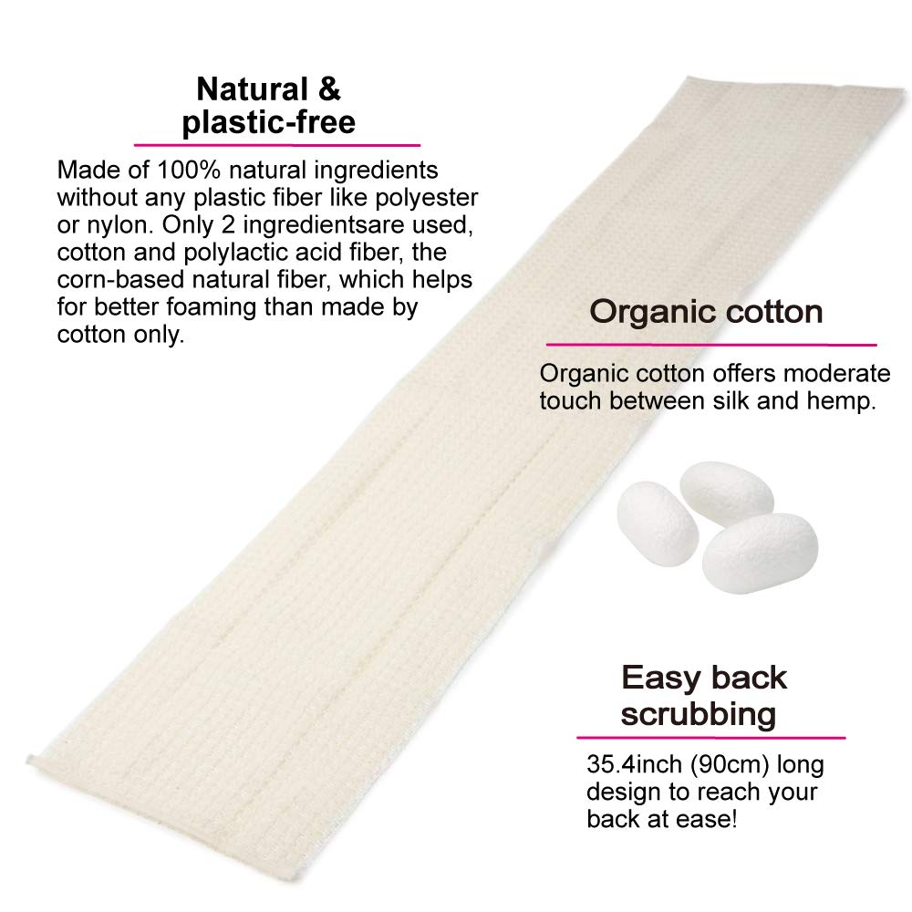 Gant exfoliant dos en lin Terra Distribution, toucher énergique et nettoyage en profondeur
