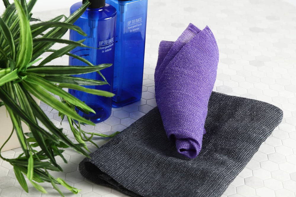 Terra Distribution gant exfoliant fabriqué au Japon, fibres durables et fiables