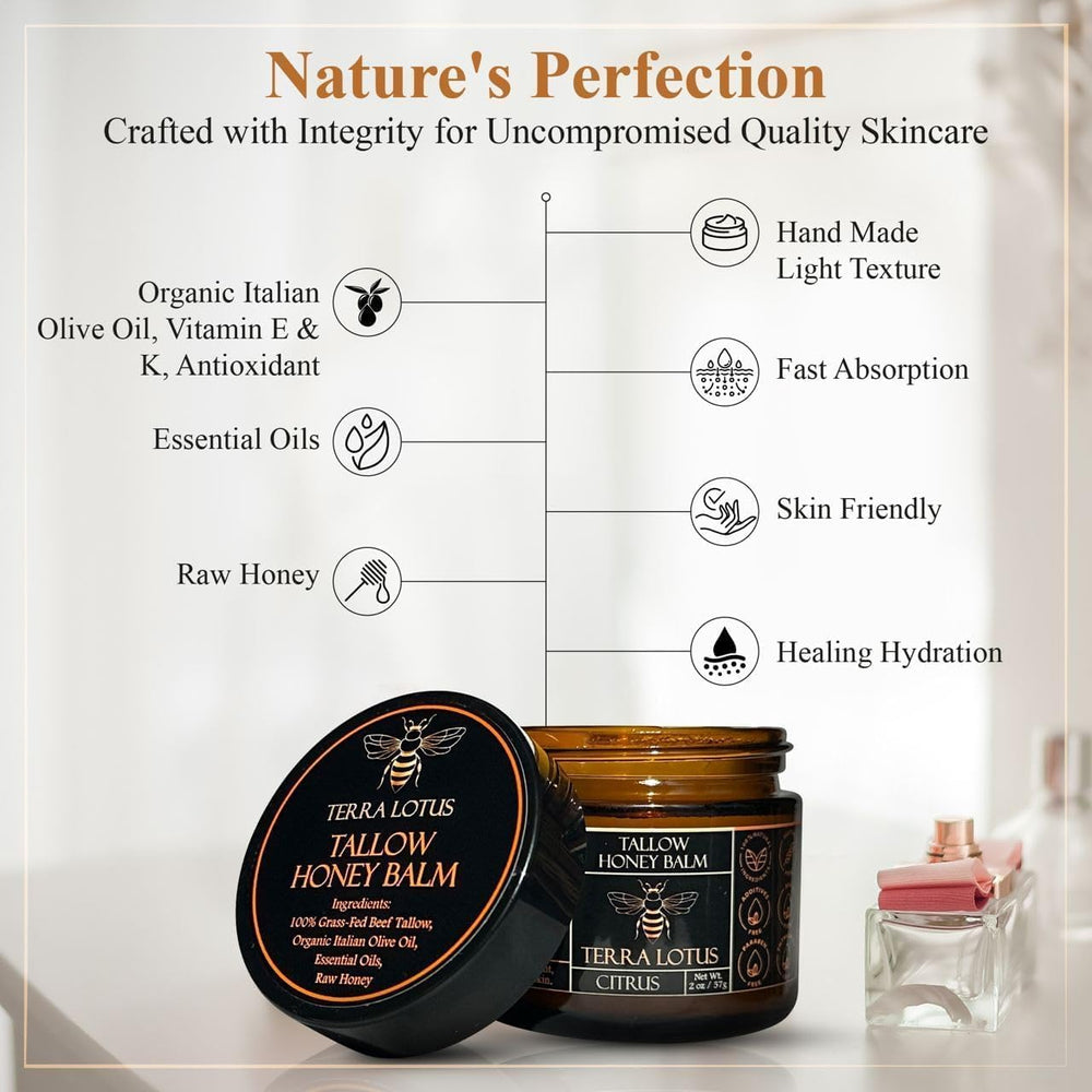 Terra Lotus USA-made seal on the balm jar.