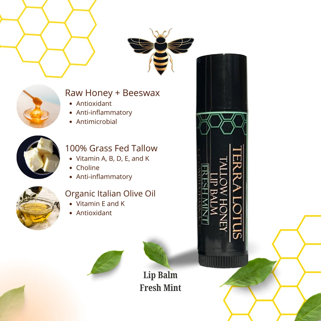 Tube pratique Terra Lotus pour soin des lèvres en déplacement.
