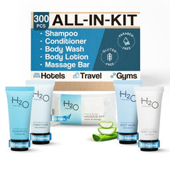 Shampoing Terra Pure H2O Therapy en bouteille, soin cheveux doux en voyage