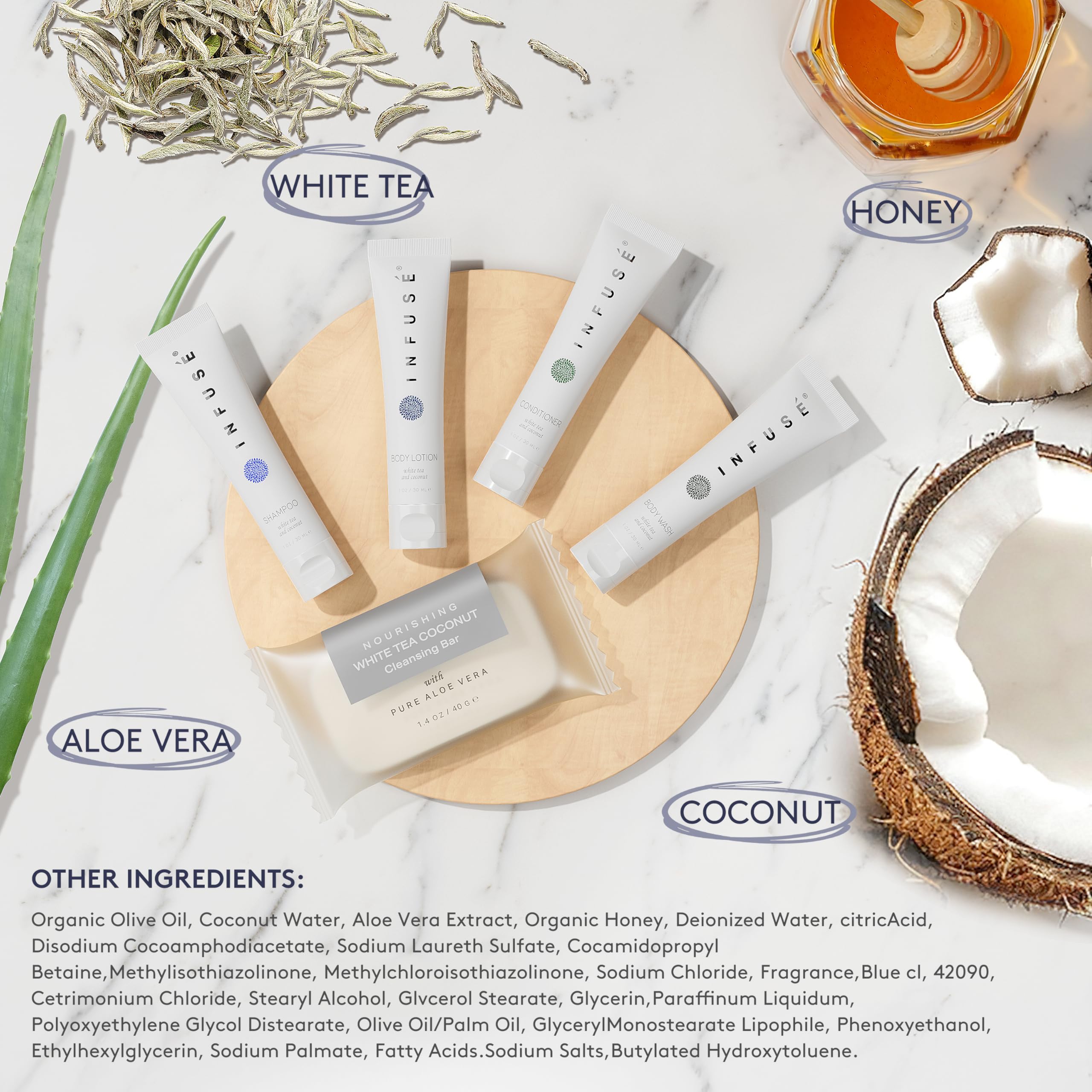 Lotion Terra Pure Infuse en bouteille, hydratation légère pour la peau