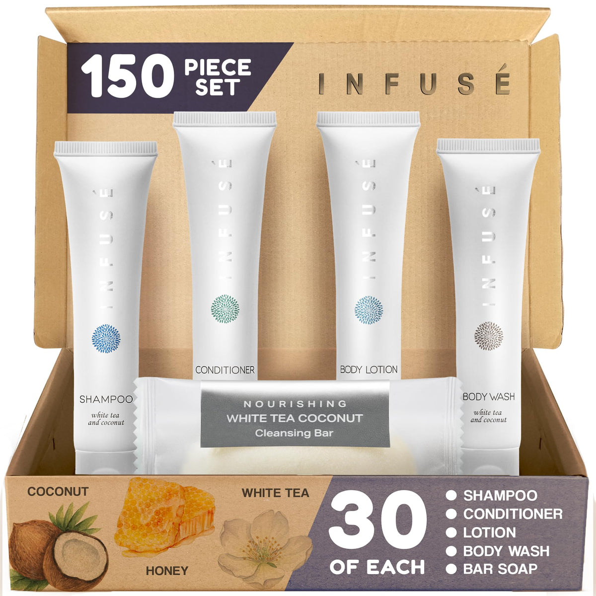 Terra Pure Infuse shampooing bouteille: soin cheveux nourrissant et parfum frais.
