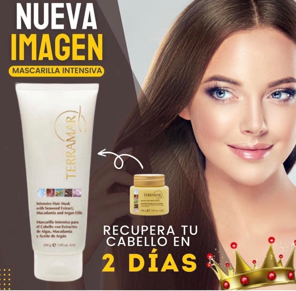 Terramar masque capillaire intensif, texture crèmeuse, démêle et nourrit durablement.