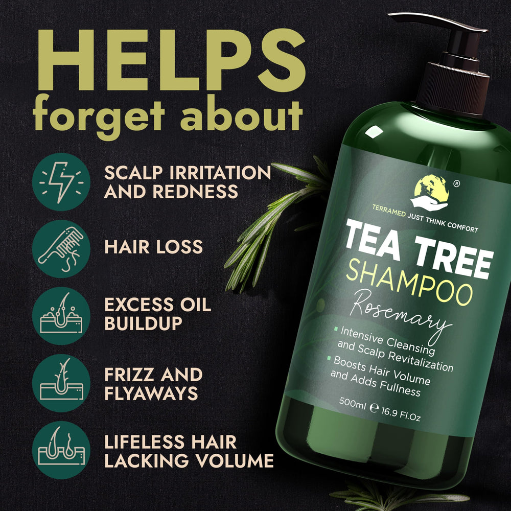 Après-shampoing Terramed Just Think Comfort romarin arbre-a-the, cheveux plus forts et brillants