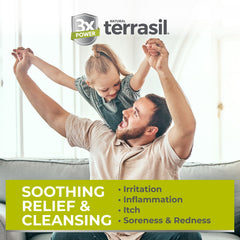 Terrasil Folliculite ingrédients Calendula hydratants pour la peau autour des follicules.