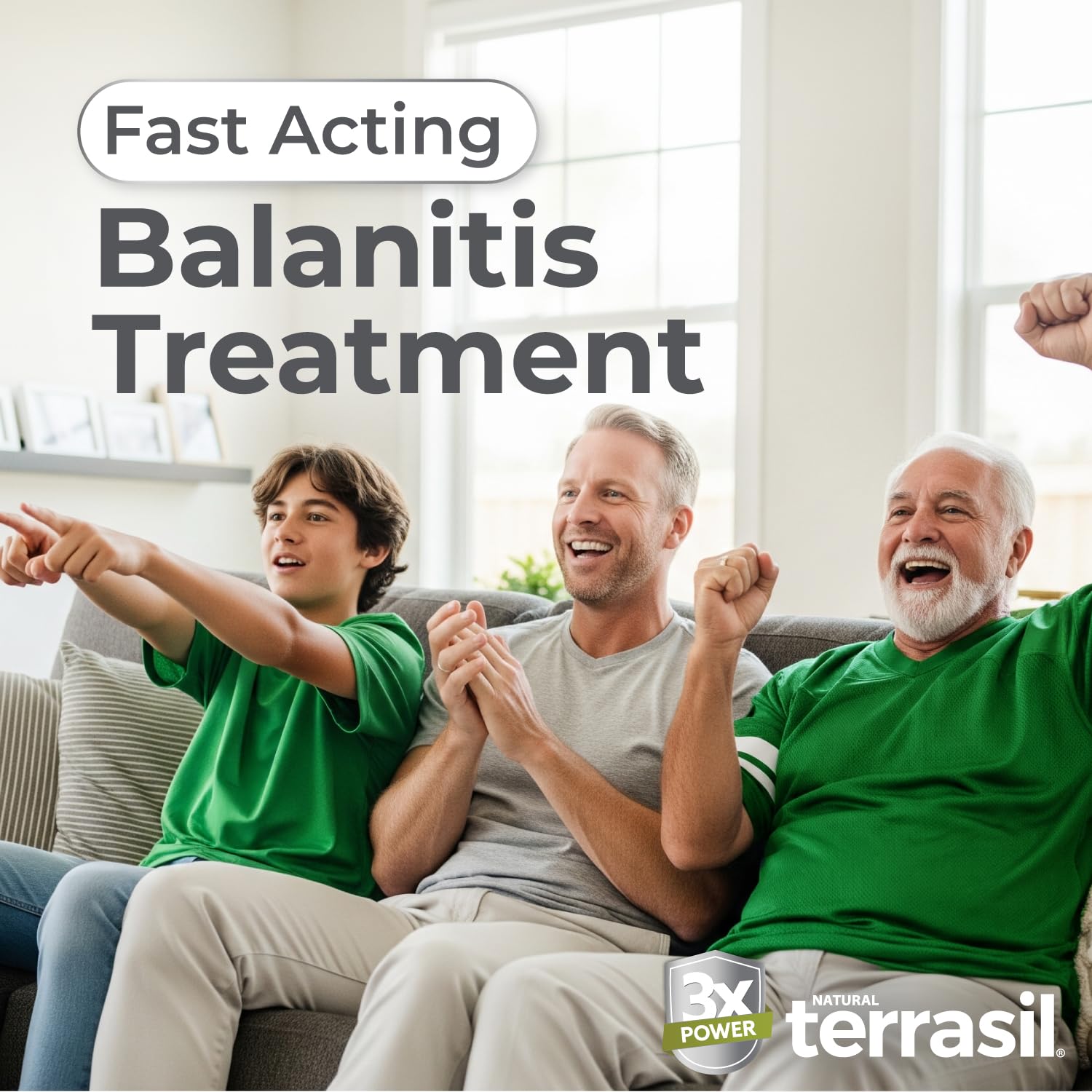Terrasil Savon Balanite pour Hommes, barre individuelle de 25 g pour soin en profondeur.