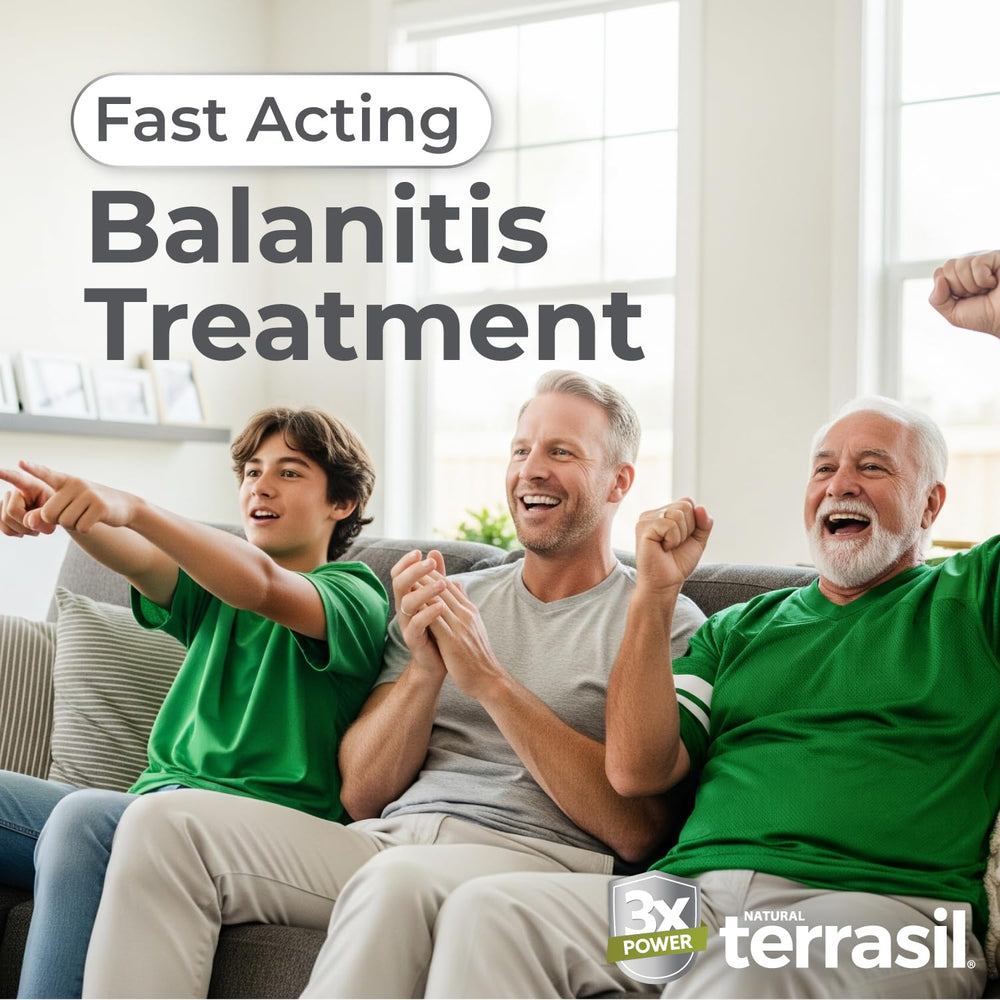 Terrasil Savon Balanite pour Hommes, barre individuelle de 25 g pour soin en profondeur.