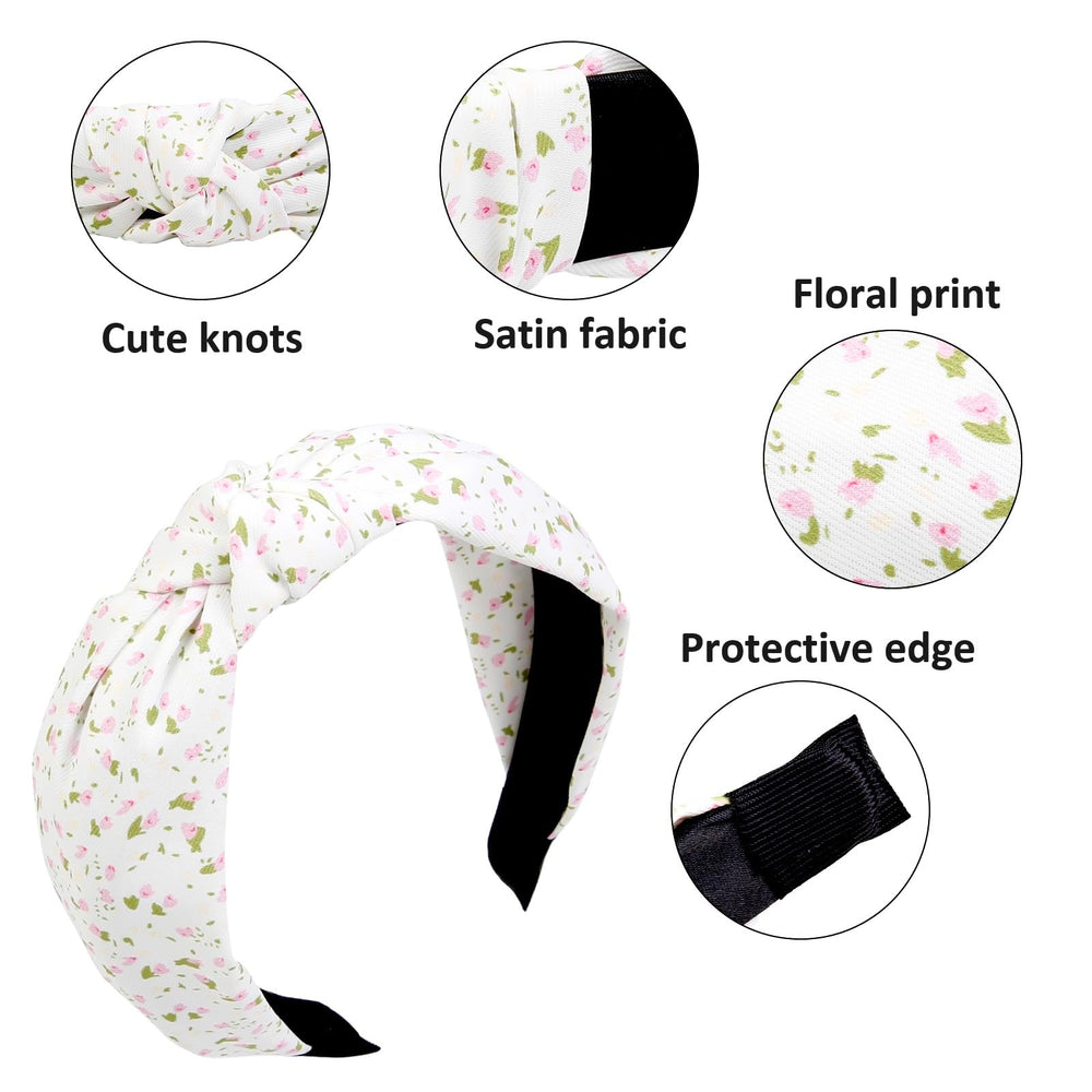 TERSE: bandeau fleurs rose, accent féminin pour sorties et occasions.