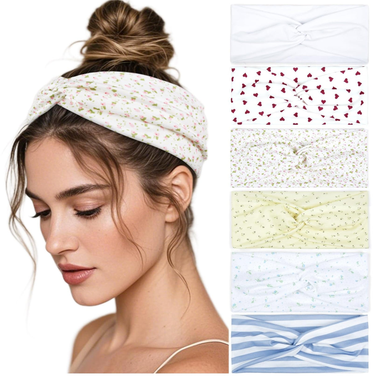 Bandeau TERSE twist-avant pour femme, look mignon et maintien sûr toute la journée.