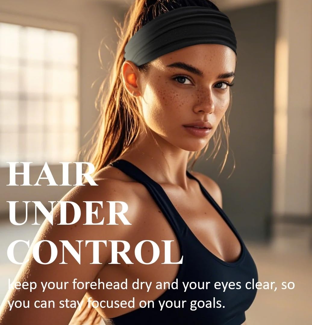 TERSE ensemble de 6 bandes-cheveux, couleurs vives et polyvalentes pour tous les styles.