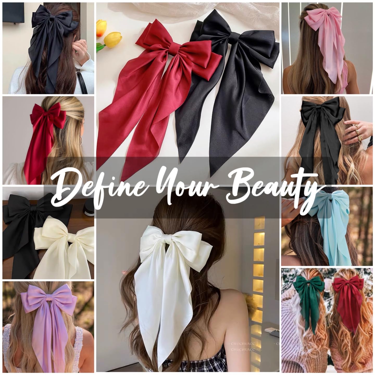 TERSE Noeud blanc pour cheveux, éclat discret au quotidien.