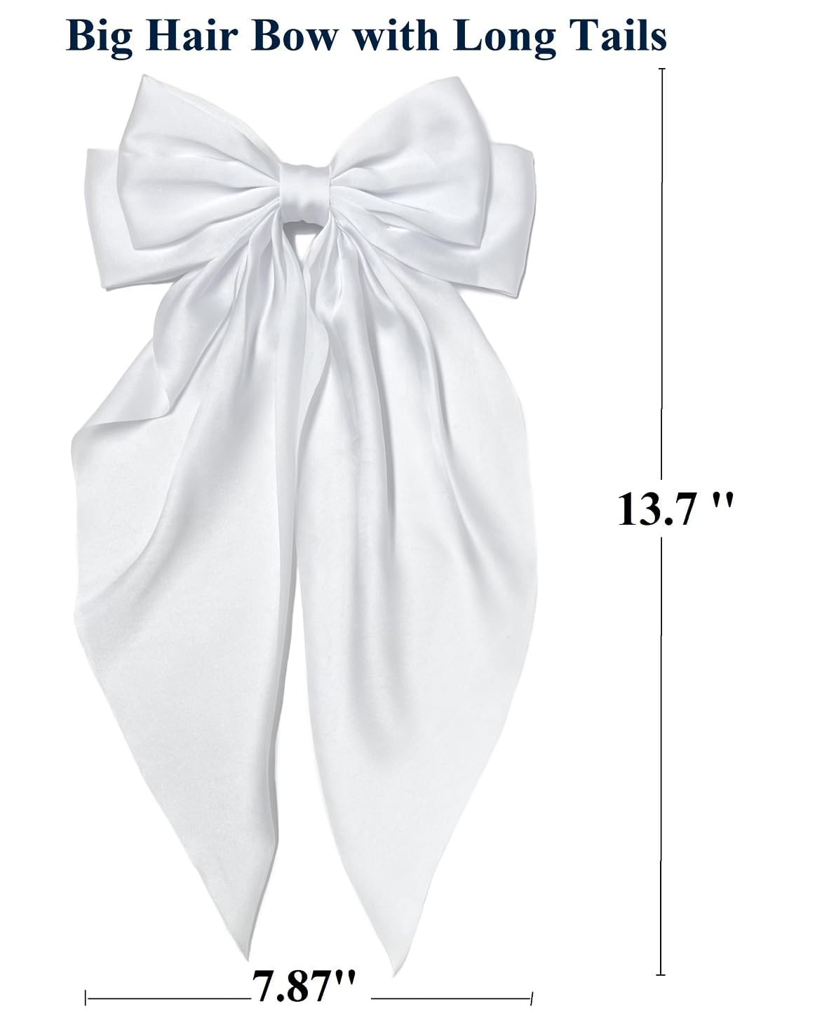 TERSE Noeud bleu pour cheveux, accessoire polyvalent pour les coiffures.