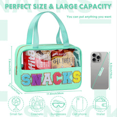 TESAFNG grand sac cosmétique transparent chenille, organisé et facile à trouver