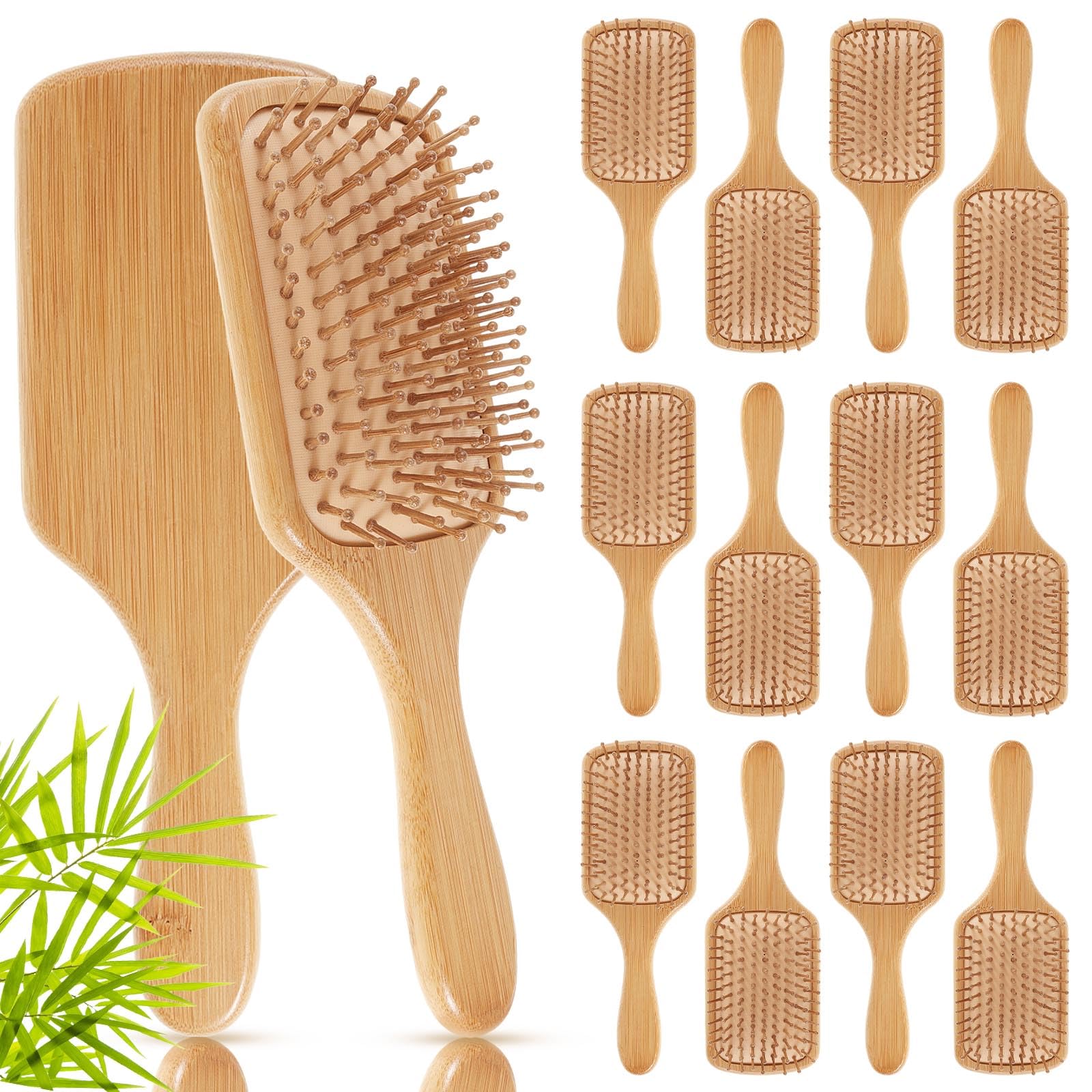 Brosse Tessco pour vous, ensemble de 12 brosses en bambou, pratique pour cadeaux et rangement quotidien.