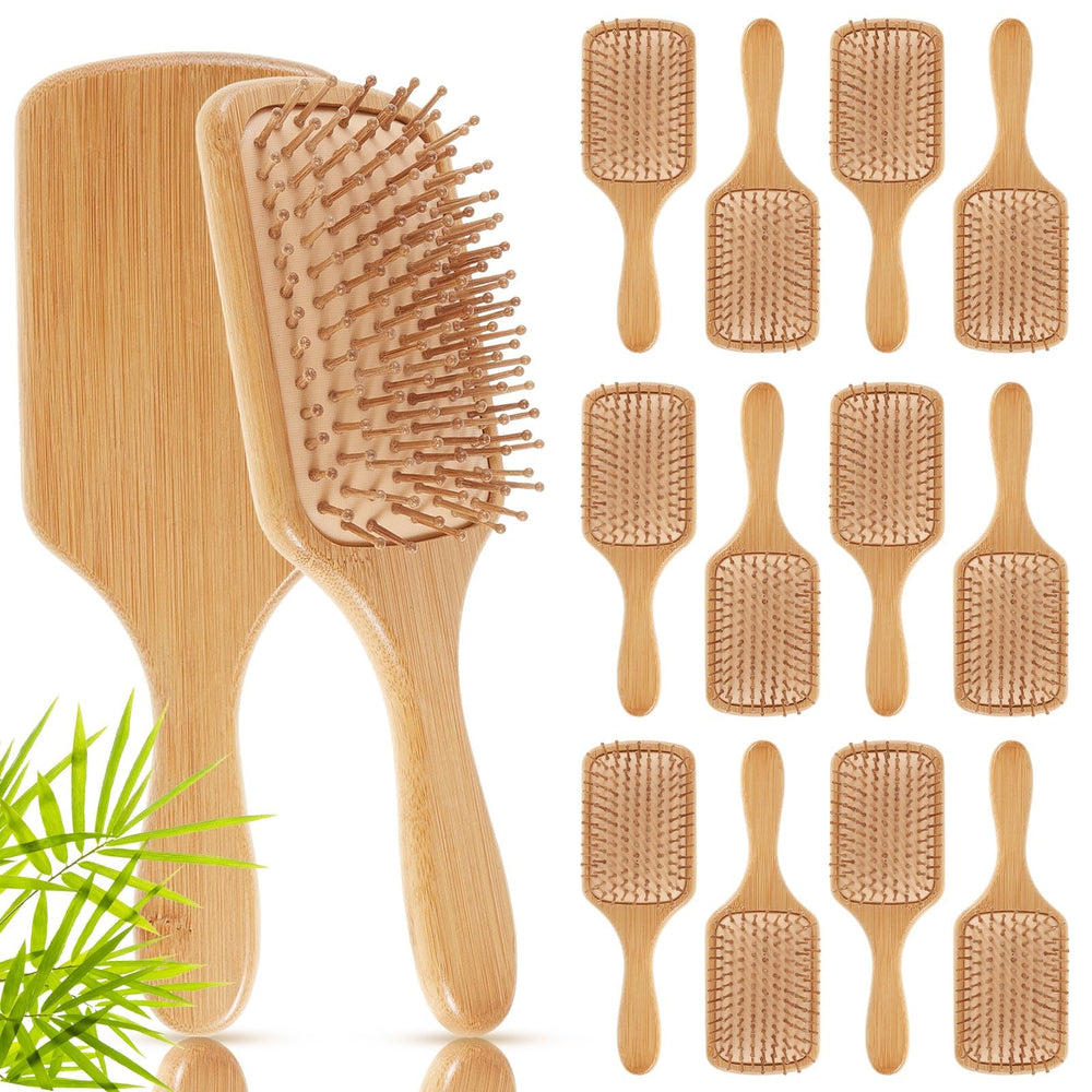 Brosse Tessco pour vous, ensemble de 12 brosses en bambou, pratique pour cadeaux et rangement quotidien.