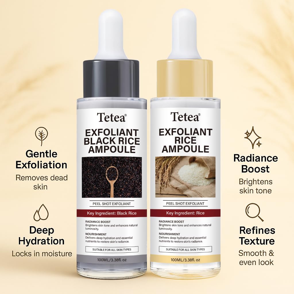 Tetea Peel Shot Riz Ampoule – Idéal le matin, s'intègre facilement à votre routine.