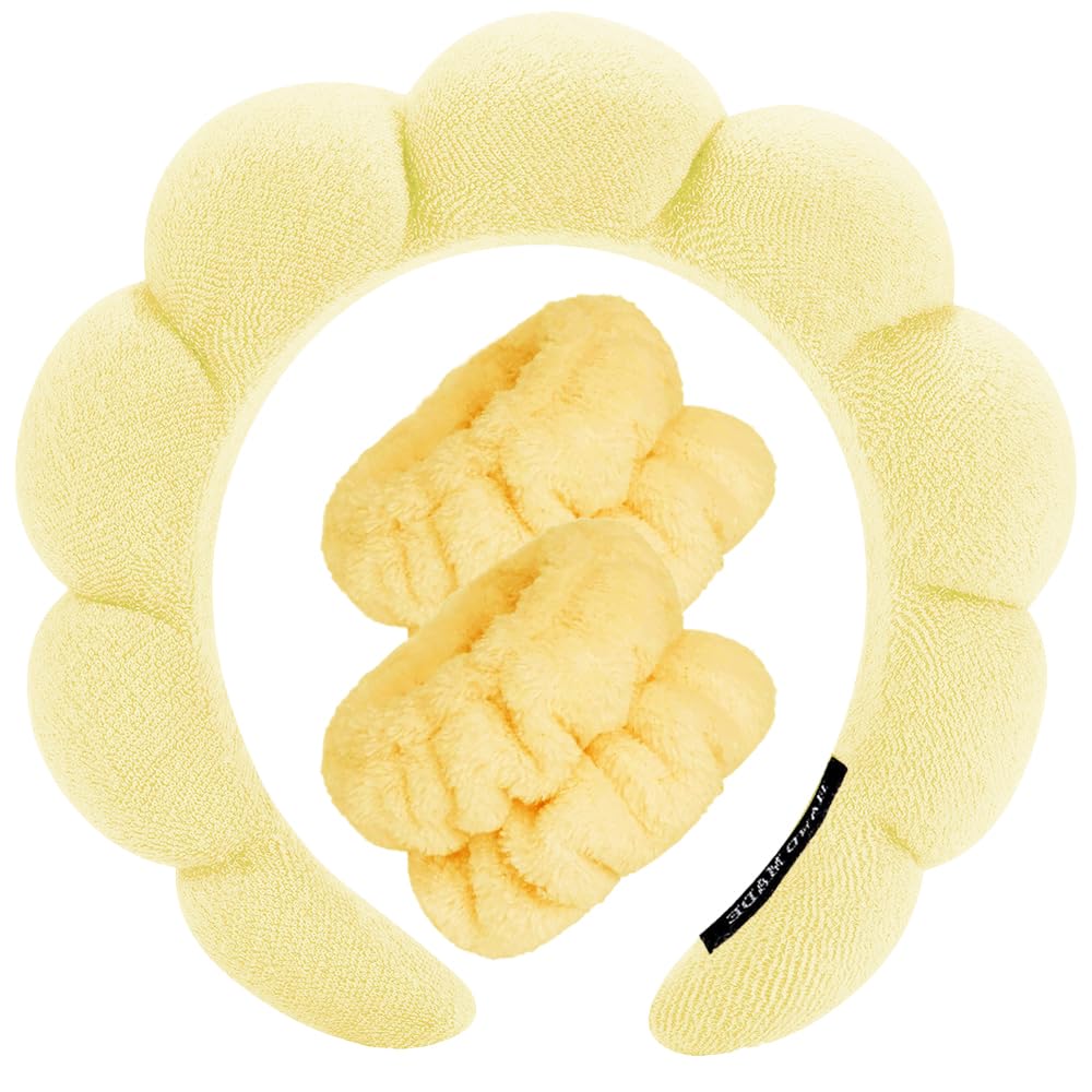 Bandeau spa Tetizo en éponge absorbante pour le visage.