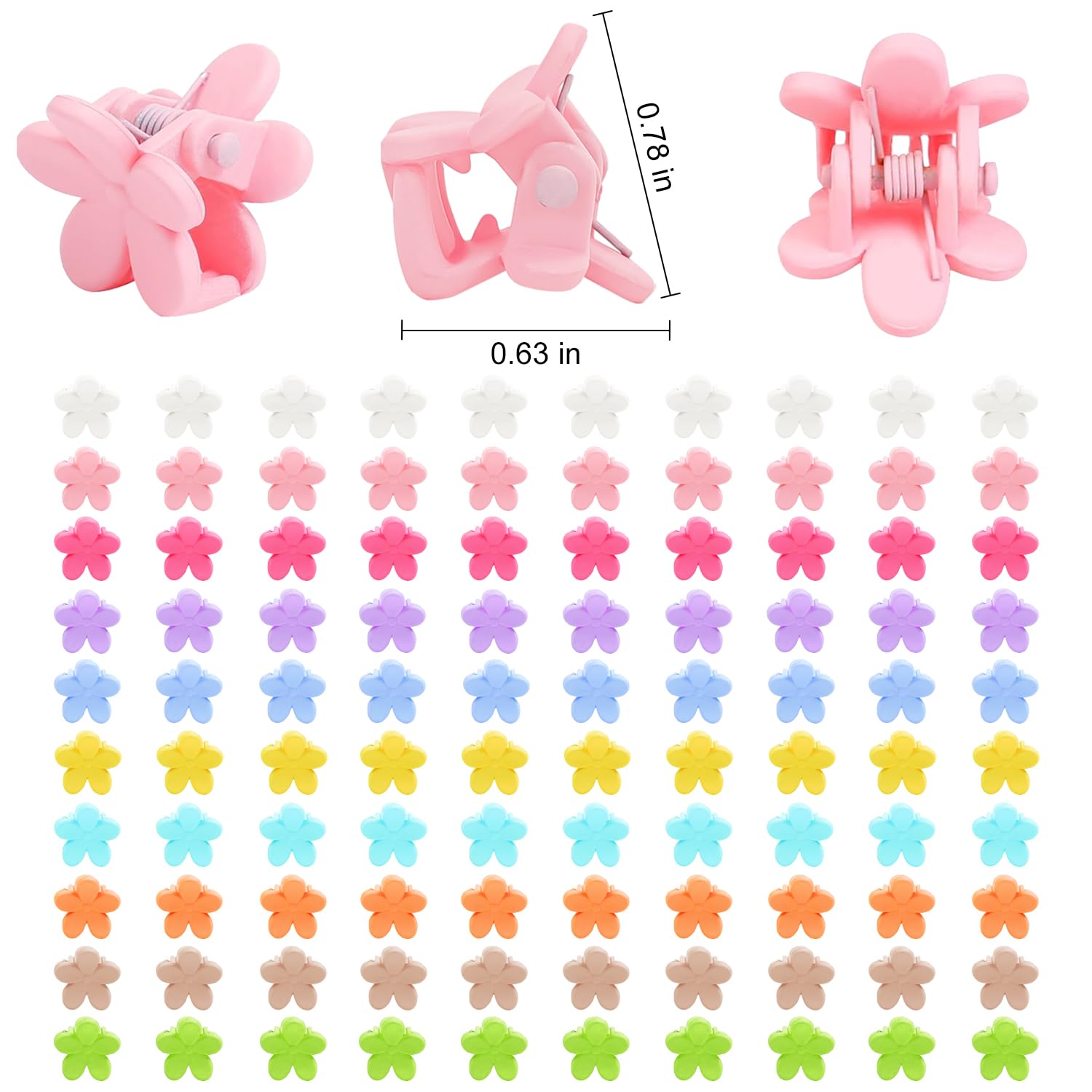 Détail matière: plastique durable et ressort métallique Tetizo pour une longue tenue.