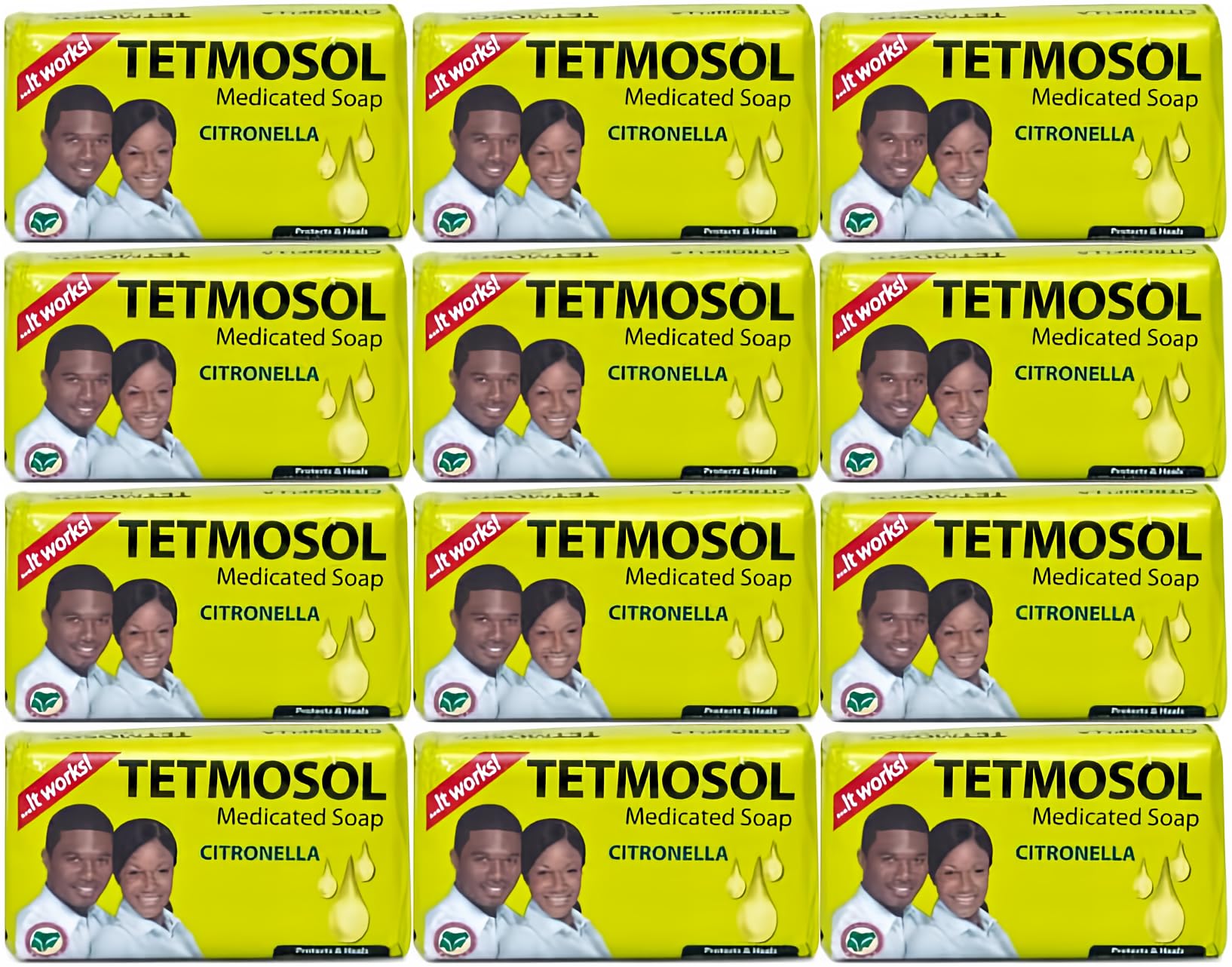 Savon Tetmosol 85 g, lot de 12, soin quotidien de la peau