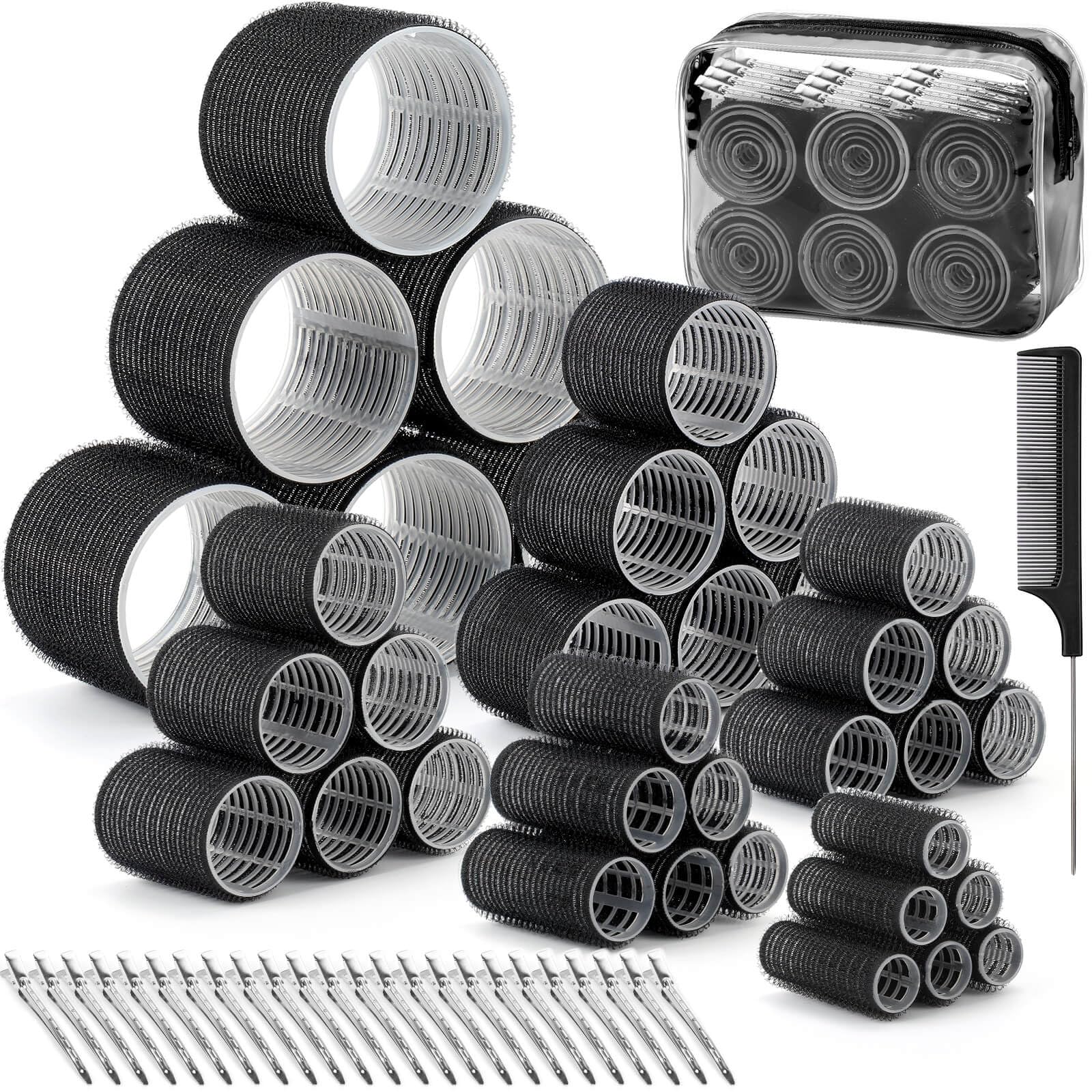 Rouleaux Tetutor six tailles pour boucles variées sans chaleur