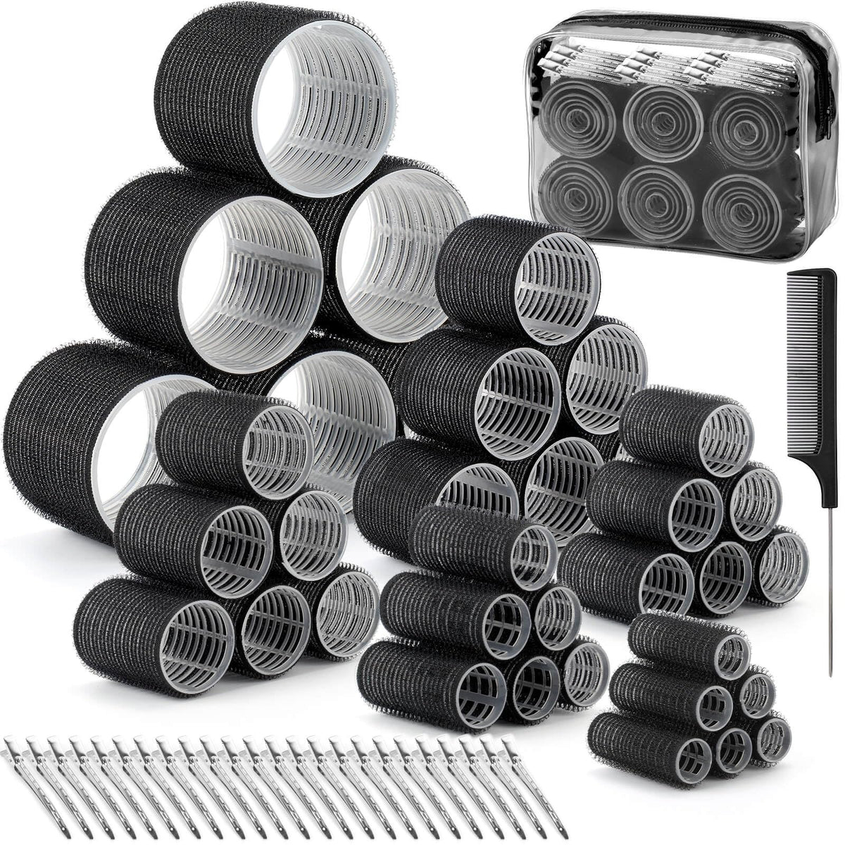 Rouleaux Tetutor six tailles pour boucles variées sans chaleur